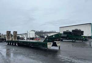 2007 MTE 5 Row of 8 Swing Wing Low Loader Trailer