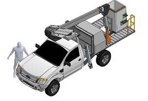 New Lift Industries E12 Insulated Ute-Mounted EWP - Ford Ranger Super Duty