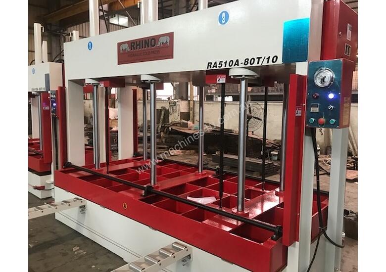 caption RHINO 80T HYDRAULIC COLD PRESS 3250 X 1500 x 1000MM OPENING *ON SALE NOW*