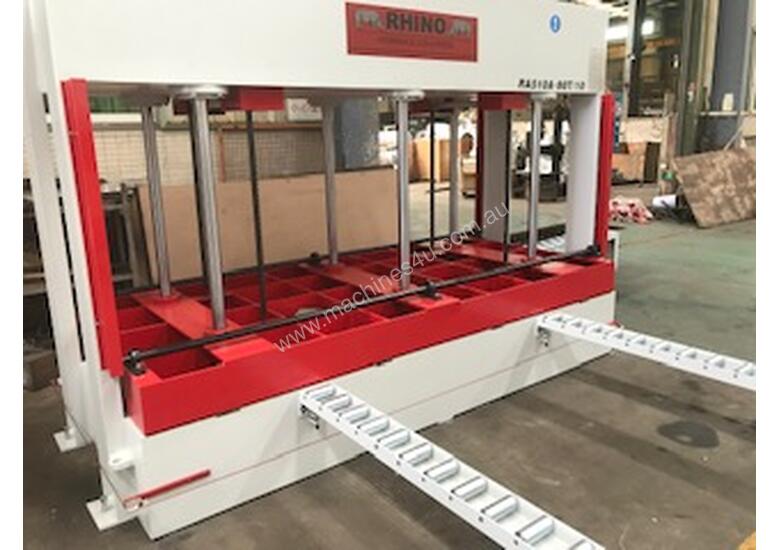 caption RHINO 80T HYDRAULIC COLD PRESS 3250 X 1500 x 1000MM OPENING *ON SALE NOW*