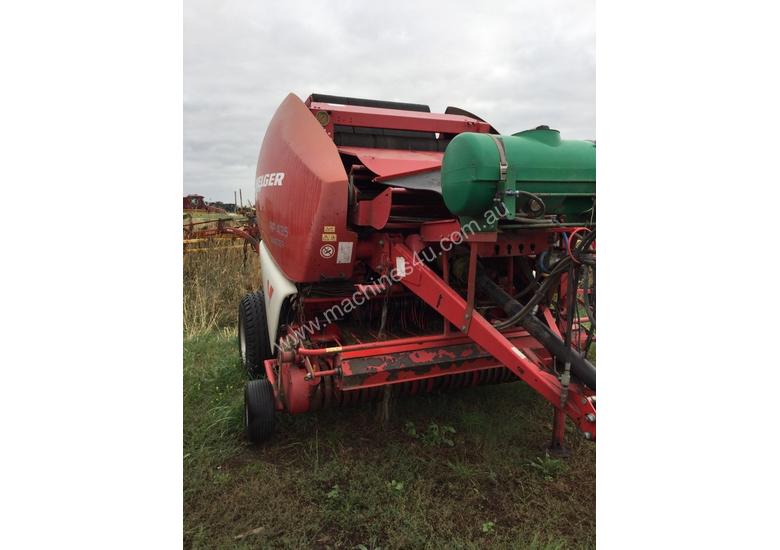 caption Welger RP435 Round Baler Hay/Forage Equip