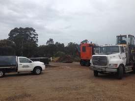 Green, wood and timber waste mobile processing unit MT8000 add on prime mover, loader , service ute - picture2' - Click to enlarge