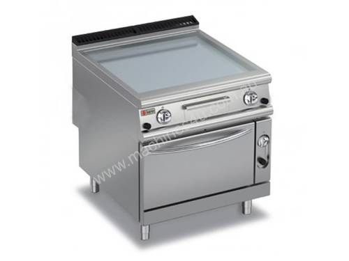 Baron 90FTTF/G800 Smooth Mild Steel Gas Griddle with Gas Oven