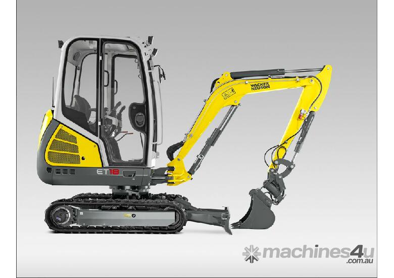 2025 Wacker Neuson ET18 VDS canopy excavator 5 year warranty