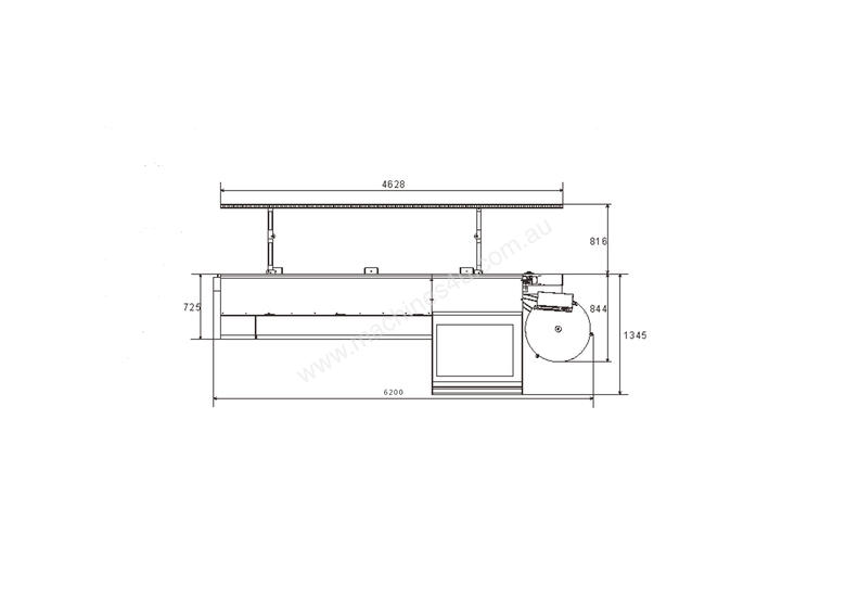 caption Toughcut 500 edgebander Pre Milling & Corner Rounding