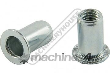 Rivet Nut Inserts - M5 x 0.8mm Steel - Zinc Plated Qty 50 In Pack