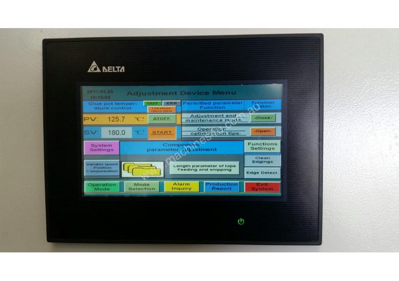 caption NANXING Touch Screen Corner Round 3 speed 16-20-24m/min Auto Edgebander NB5CJ option Return Conveyor