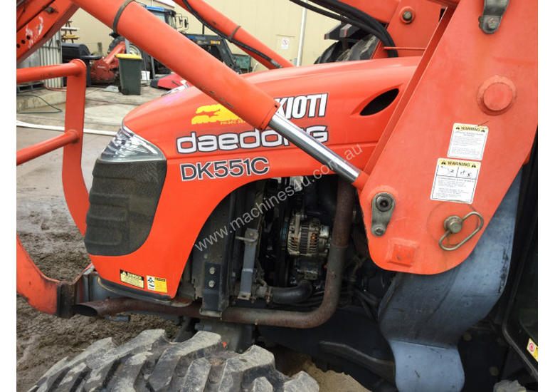caption Kioti DK551 FWA/4WD Tractor