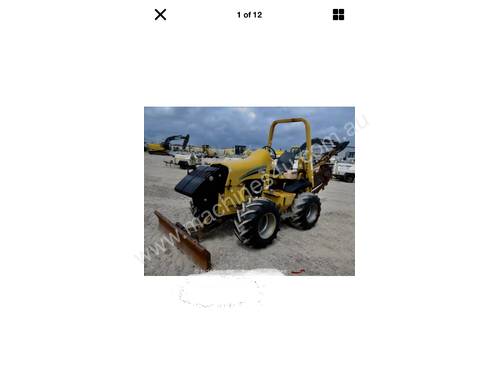 Vermeer rtx550 trencher 65 hp