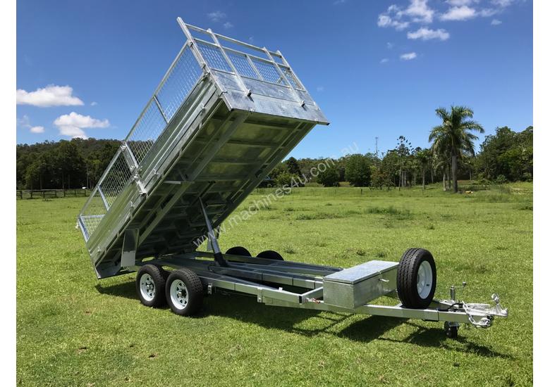 caption Ozzi 14x7 Flat Top Tipper Trailer
