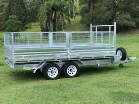 Ozzi 14x7 Flat Top Tipper Trailer - picture0' - Click to enlarge