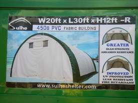 LOT # 0182 PVC 6m x 6m x3.6m Dome Storage Shelter  - picture1' - Click to enlarge