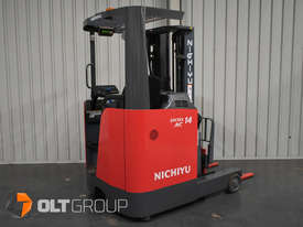Nichiyu FBRF14 Narrow Aisle Ride Reach Truck Electric Container Mast 4500mm Low Hours - picture1' - Click to enlarge