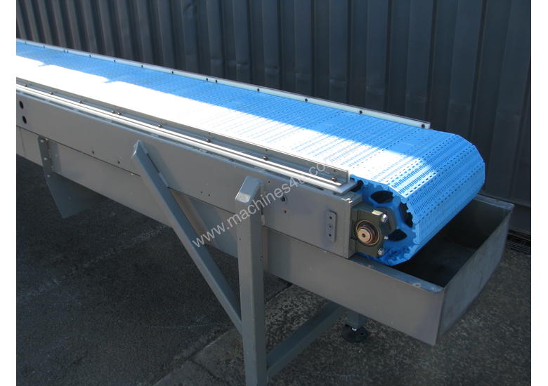 Used flat belt powered conveyor Long Motorised Belt Conveyor with Drip ...