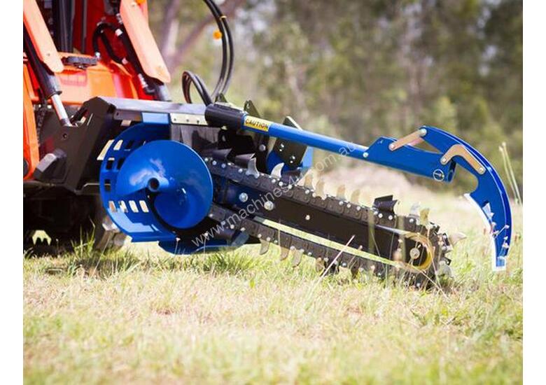 New himac Skid Steer Chain Trencher Skid Steer Trencher in , Listed