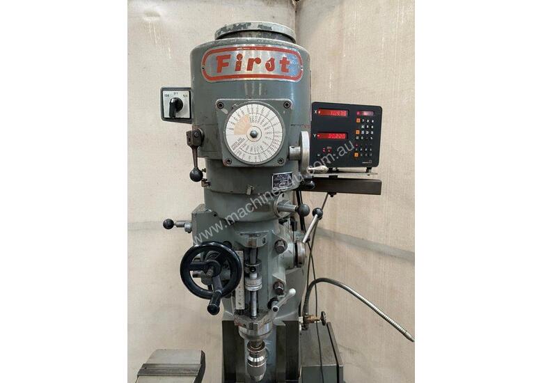 Used First First LC1 5VS Milling Machine with DRO and tooling Vertical