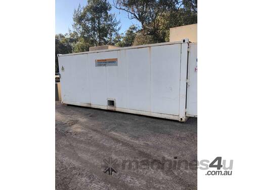 Generator, Komatsu 35kva, stamford alternator. Fitted in a sound reduced shipping container.