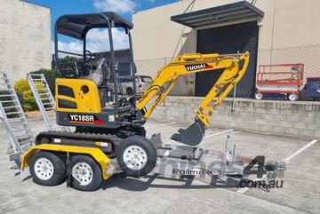 U20 Yuchai Mini Excavator 1.8T - 2024 Trailer Package with Attachments!