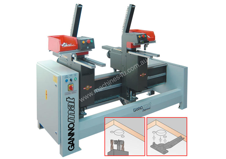 caption GannoMat Express S2 Automatic Hinge Inserter