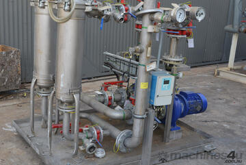 Stainless Filtration Skid 2 x GAF Filter housing 2 x KSB pumps E+H Liquisys M