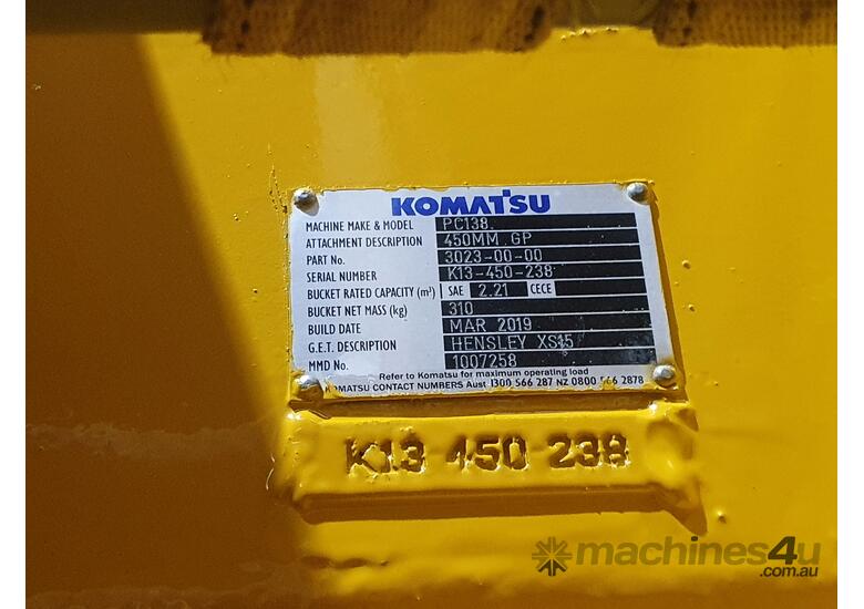 Used 2019 komatsu GP Excavator bucket Komatsu 60mm pins Excavator