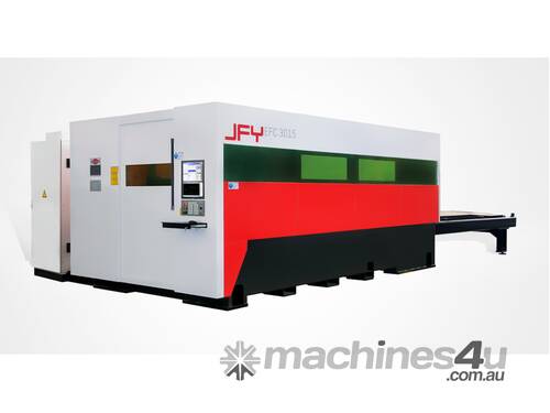 JFY EFC FIBER LASER | 1KW TRUMPF TRUFIBER | 2 X 4M TABLE | PRECITEC HEAD | BECKHOFF CONTROLLER 