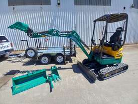 1.8 Tonne Zero Swing Excavator + 4 Attachments  - picture0' - Click to enlarge