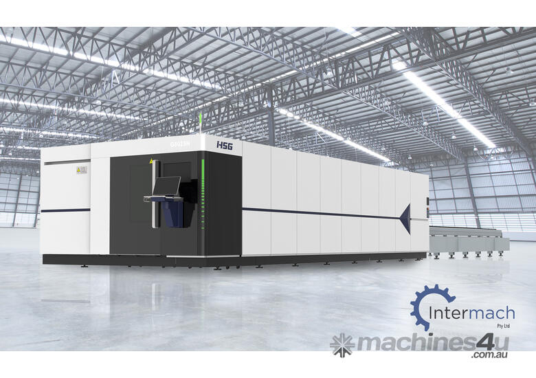 caption * LIMITED TIME PROMOTIONAL OFFER * HSG 8025H 10kW Fiber Laser Cutting Machine