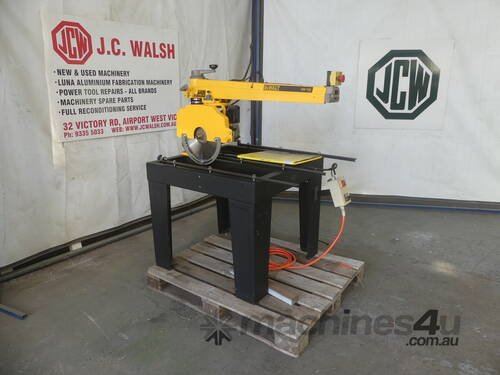 Heavy duty radial arm saw