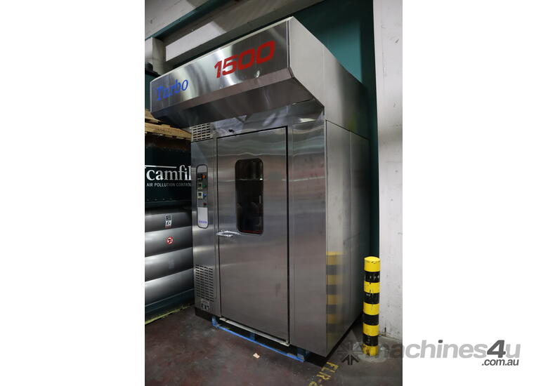 caption Commercial Electric Rotating Convection Rack Oven - Moffat Turbo 1500