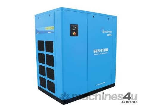 caption CVA Compressors - New Senator Rotary Screw Air Compressor LS75 - 75kw - 435cfm