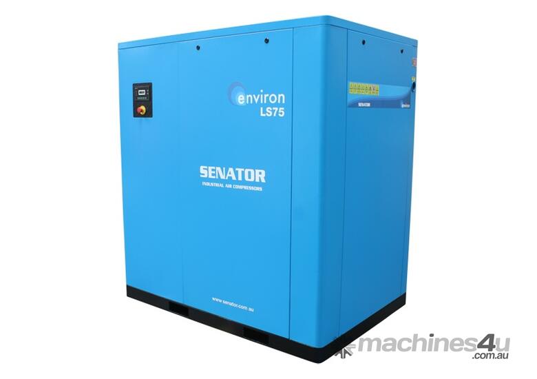 caption CVA Compressors - New Senator Rotary Screw Air Compressor LS75 - 75kw - 435cfm