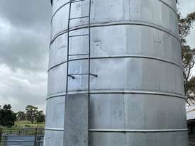 Grain Silo, Stainless Steel 
Port Hole To Bottom and 2x Port Hole to Top, Ladder, Side Chute, 
Diame - picture2' - Click to enlarge