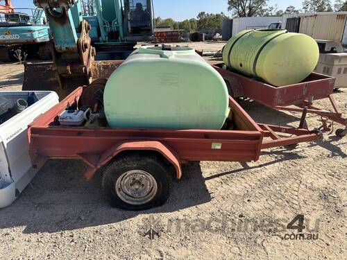 Box Trailer and Spray Tank