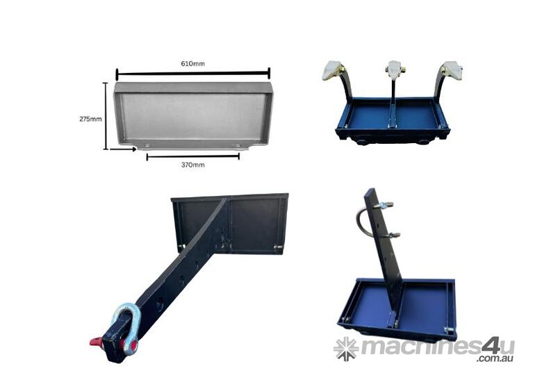 caption Multi tool - ripper, tow hitch, tree boom, transporting system for Mini Loader - Dingo, Toro,Vermeer