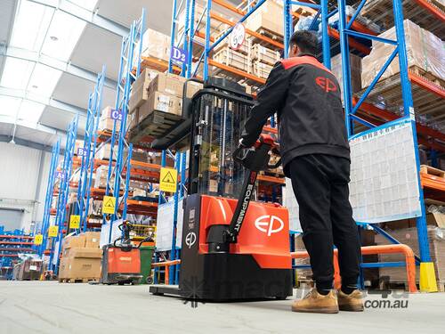 EP ELECTRIC PALLET STACKER 1.2T 3Meter-Adjustable Straddle Arms