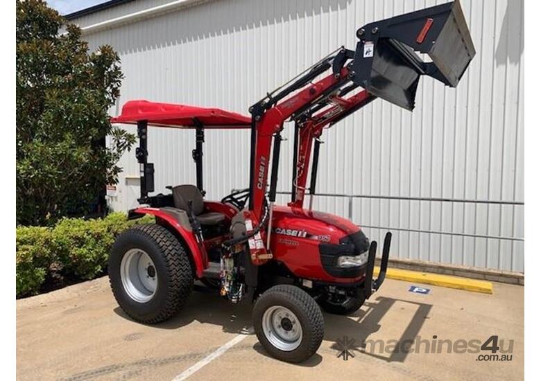 caption 2023 CASE IH Farmall 35B with Canopy+ Factory Warranty + Loader & 4 in 1 Bucket!