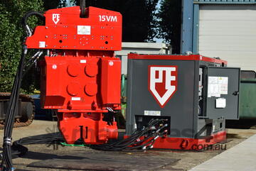 PVE 15VM Vibratory Hammer and Power Pack - Crane Suspended - Variable Moment - Single/Double Clamp