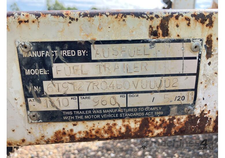 caption 2011 Aus Fuel Fuel Trailer Single Axle Fuel Trailer