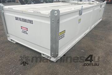 10,000L Bunded Fuel Storage Cube with Solar Powered Pump