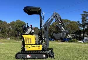 New 2025 High Spec Eurotrac 1.2T Mini Excavator