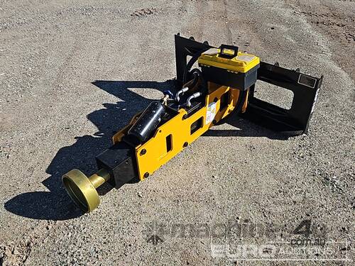 caption Unused Captok Post Driver To Suit Skidsteer Loader