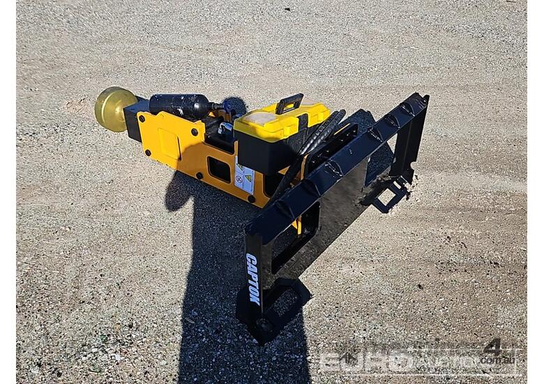 caption Unused Captok Post Driver To Suit Skidsteer Loader