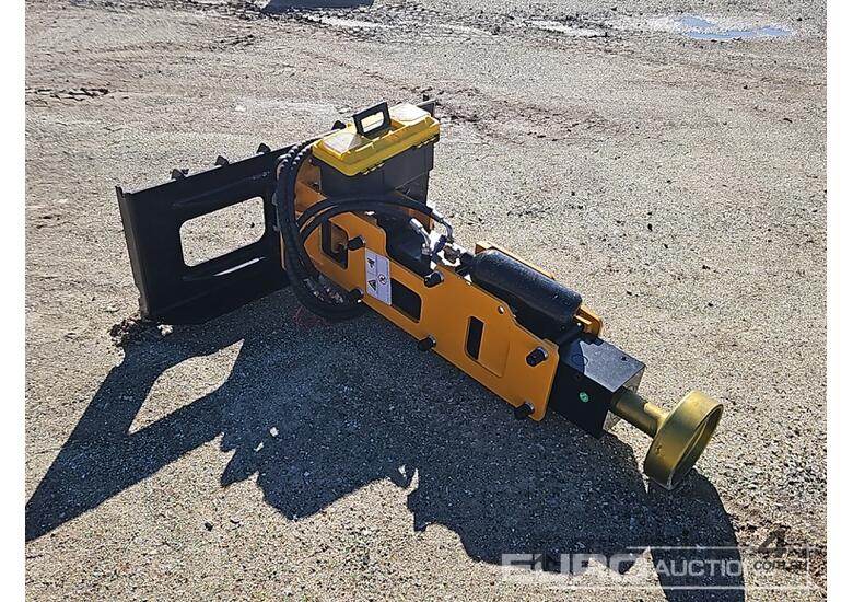 caption Unused Captok Post Driver To Suit Skidsteer Loader