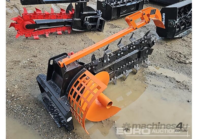 caption Unused Captok Trencher to suit Mini Skidsteer Loader