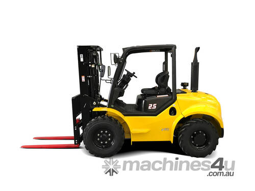 caption Liftsmart LS-RT25-35 Rough Terrain Forklifts