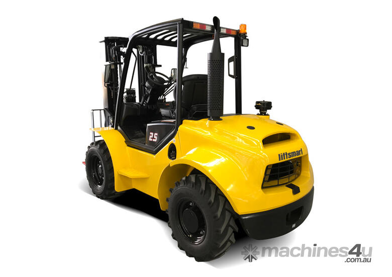 caption Liftsmart LS-RT25-35 Rough Terrain Forklifts