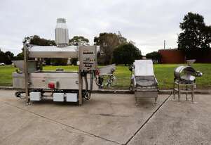 Commercial Gas Nut Fryer Coffee Roaster with Cooling Line