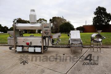 Commercial Gas Nut Fryer Coffee Roaster with Cooling Line