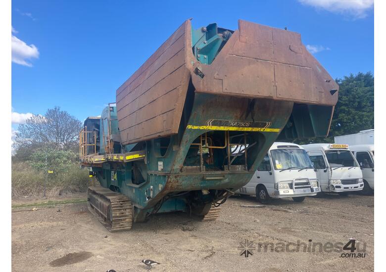caption 2012 Powerscreen XA750S Jaw Crusher (Steel Tracked)